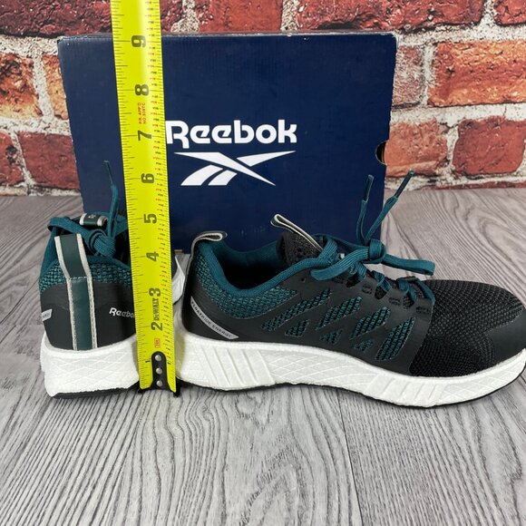 Reebok Women's Fusion Flexweave Safety Toe Athletic Work Shoe, Heritage Teal, 6 - Picture 6 of 7